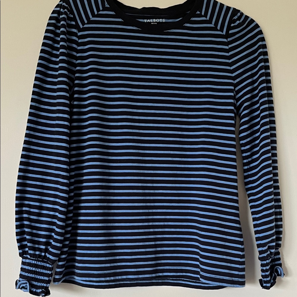 Blue stripe top